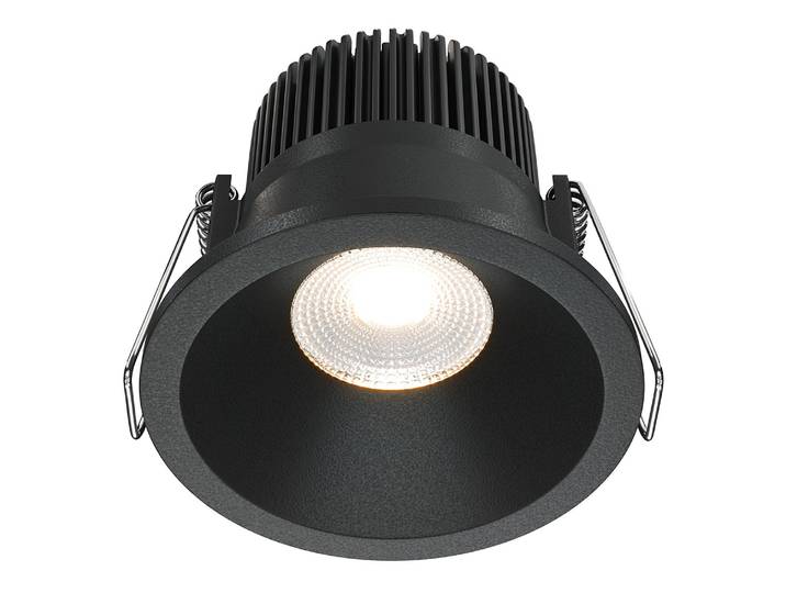 LED-Einbauleuchte Zoom Typ A Ø 6cm Schwarz Aluminium LED LED-Platine