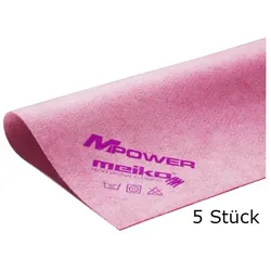 Microfasertuch Meiko MPower rot 40x40 cm - WC 5er Pack, zur streifen- und fusselfreie Reinigung