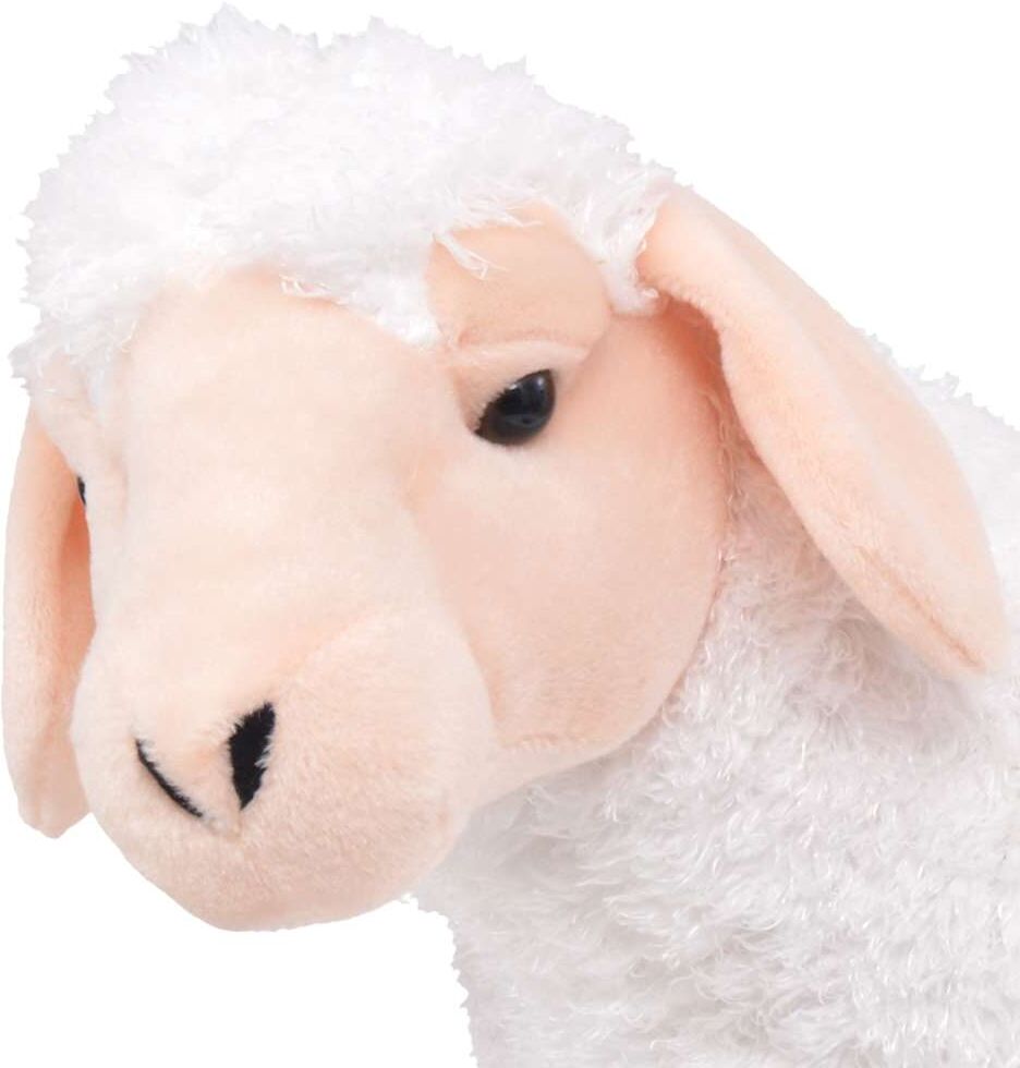 vidaXL Jouet en peluche Mouton Blanc XXL
