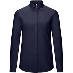 Damen Bluse OXFORD "138" - 3XL - tinte