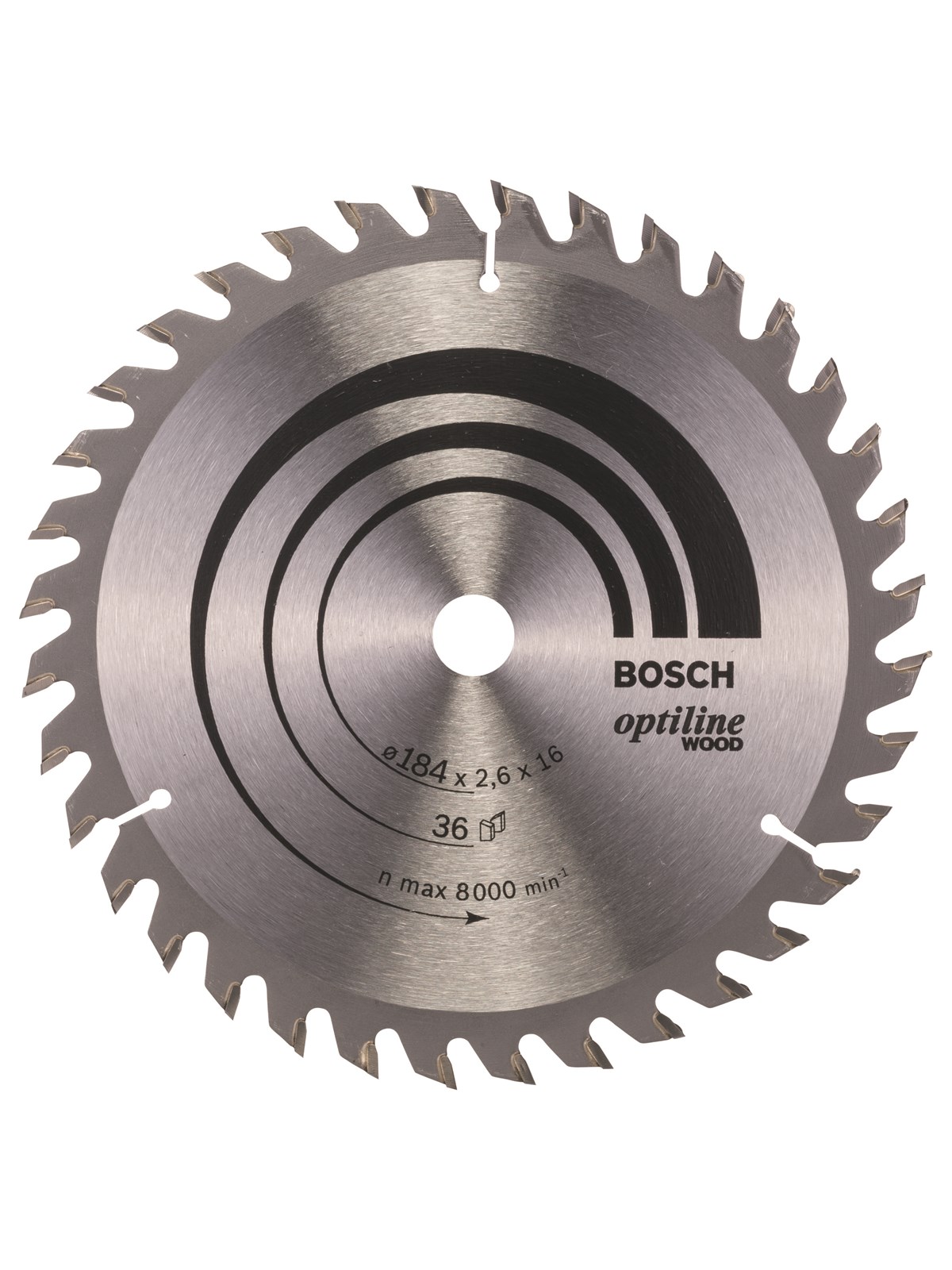 Bosch RUNDSAVKL OPTILINE 184X2.6X16MM 36 TDR