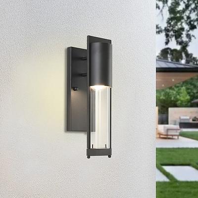 Balkon-Wandleuchte, IP65, wasserdicht, moderne Außenwandhalterung mit Samen, klares Glas, Terrassenleuchte, Industrie für Garten, Garten, Villa