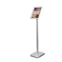 Infoständer »Menü Board Standard« DIN A4, Aluminium silber