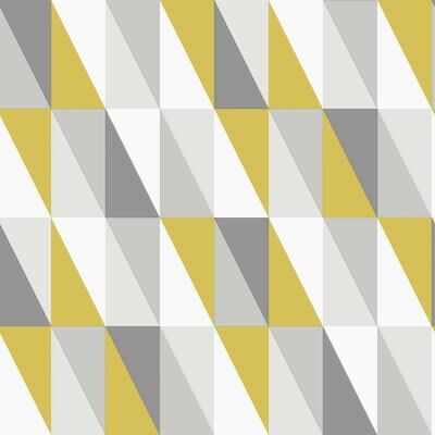 Chesapeake Inez Mustard Geometric Wallpaper - 20.9 x 396 x 0.025