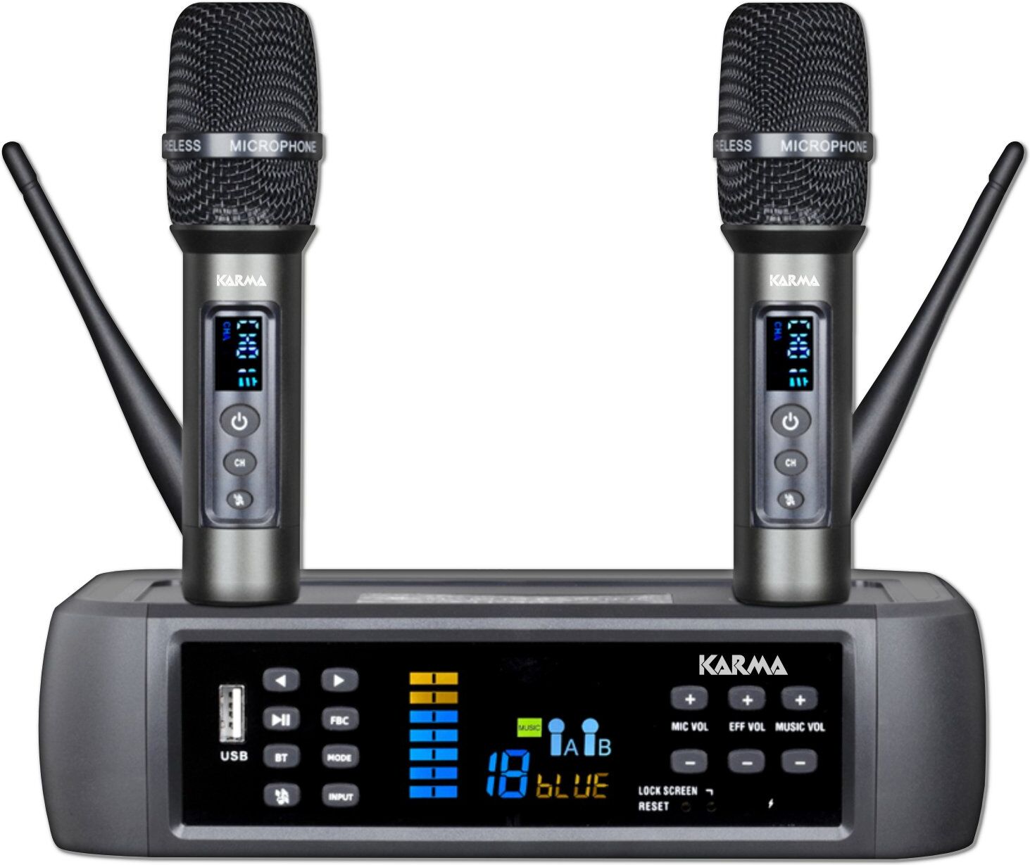 Kit microfoni Karma ORBIT 24 Audio Station Black e Grey