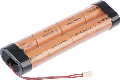 Panasonic Inline L2x4 Futaba Akkupack 8x Sub-C Kabel, Stecker NiMH 9.6V 3000 mAh