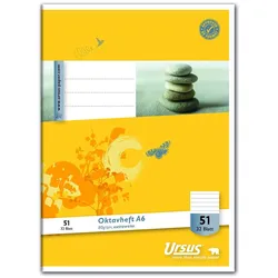 Ursus® Schulhefte Lineatur 51 liniert DIN A6