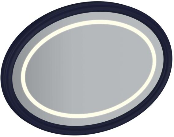 VitrA Valarte Flachspiegel 65789 1000x45x700mm, oval, LED-Beleuchtung, Korpus stahlblau, lackiert