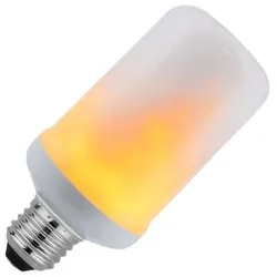 SPL | LED-Lampe | Große Fassung E27 | Röhrenlampe | Flamme | 137mm | 4W