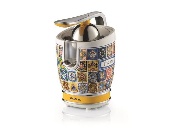 ARIETE Zitruspresse Positano ARI-413-POS , gelb, B:17,5cm H:29cm T:24,5cm, Entsafter, Zitruspresse