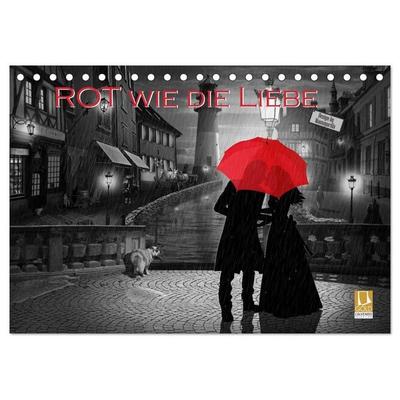 Rot wie die Liebe by Mausopardia (Tischkalender 2027 DIN A5 quer), CALVENDO Monatskalender