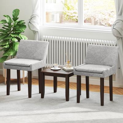 Lirago Modern Upholstered Fabric Side Leisure Chair Set of 2