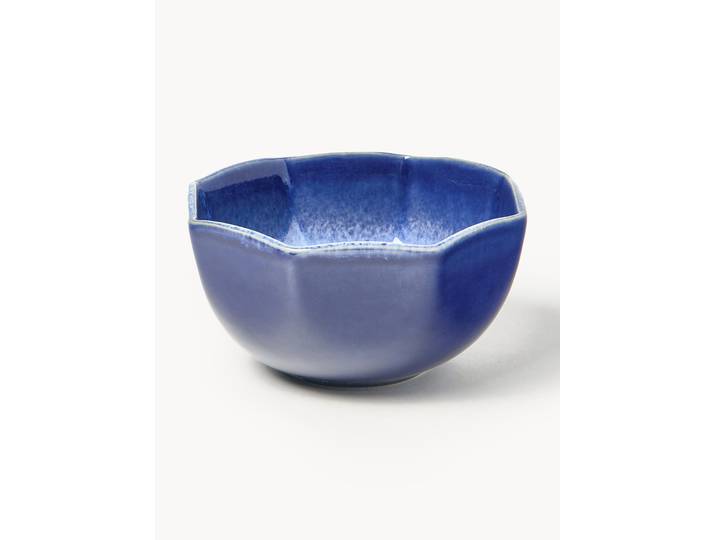 Handgemaakte schalen Vinci met reactief glazuur, 4 stuks