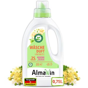 AlmaWin Wäscheparfüm Bio, ökologisch, Lindenblüte, flüssig, Konzentrat, langanhaltender natürlicher Duft, 750 ml