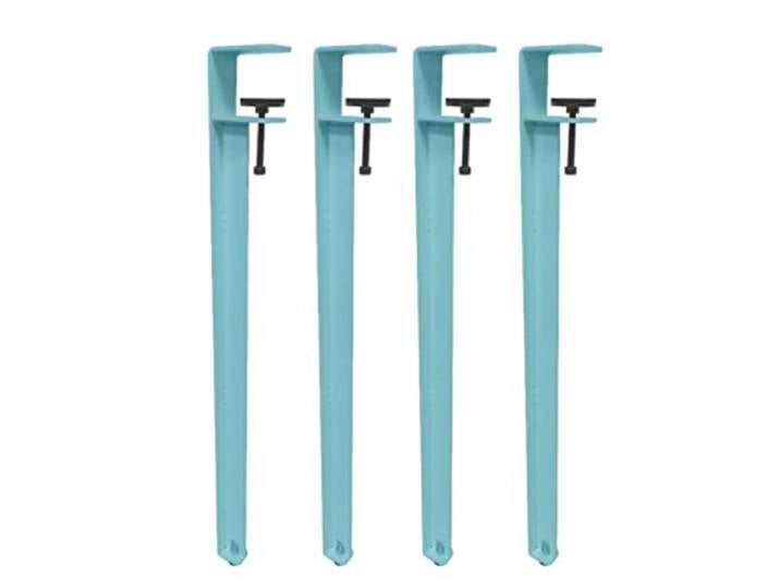 GArcan 4er-Pack Klemmbare Möbelbeine, robuste Tisch- und Stuhlbeine, F-förmige, verstellbare Esstischbeine, Beistelltisch-Stützbeine, Tischbeine ohne Bohren (Höhe: 76 cm, Hellblau)