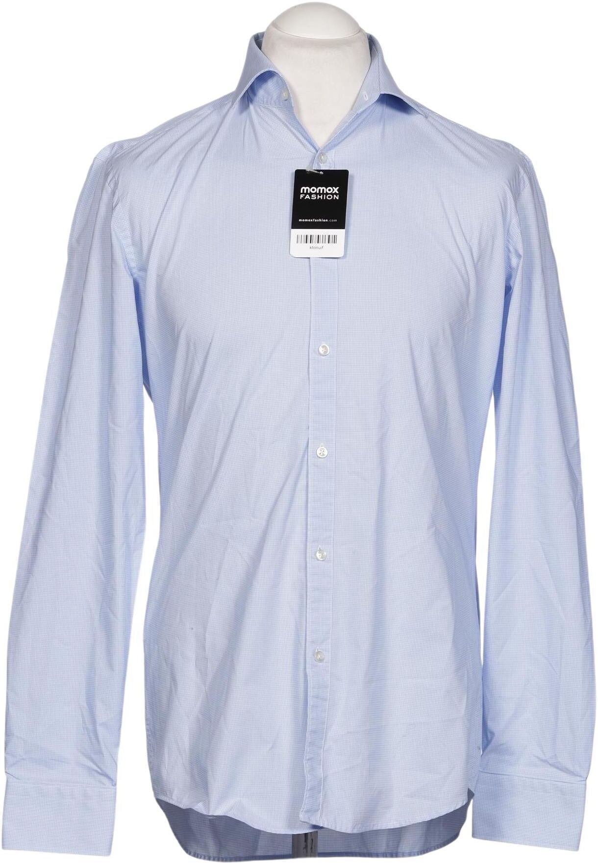 Hugo by Hugo Boss Herren Hemd, Hellblau, Gr. 39, Baumwolle - Second Hand