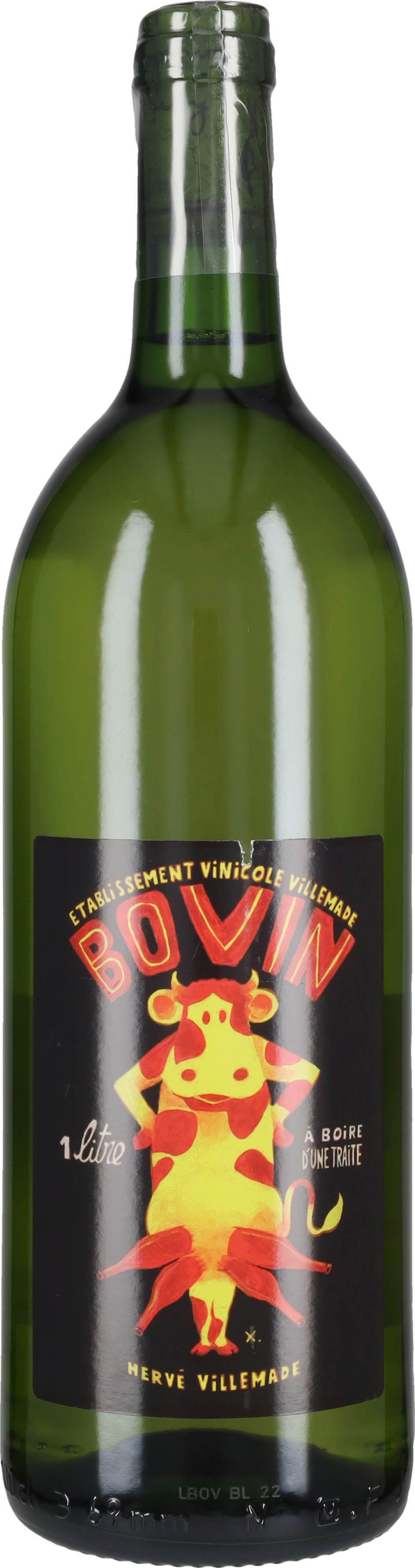 Le Litre Bovin Blanc Hervé Villemade 2022 - 100cl