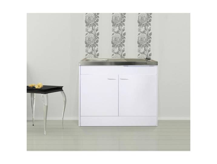 Respekta Miniküche, Weiss, Holzwerkstoff, nur wie online abgebildet bestellbar, 100x87x60 cm, Küchen, Küchenblöcke, Miniküche