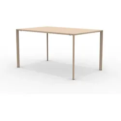 Robuster Gartentisch Fox 140x90 cm beige BE