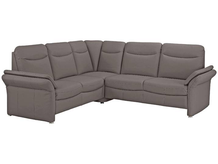 Ecksofa, Kunstleder, Braun, 251×231 cm, Armlehnfunktion & Relaxfunktion, Klassisch, Home-affaire