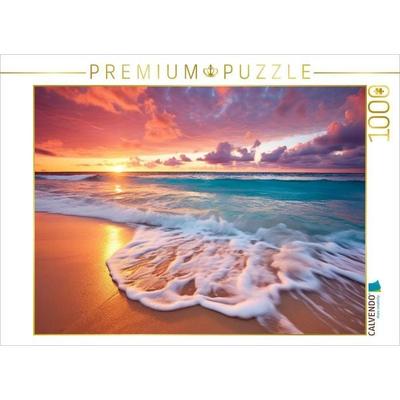 CALVENDO Puzzle Sonnenuntergang im Paradies | 1000 Teile Lege-Größe 64x48cm Foto-Puzzle für glückliche Stunden, Game von , Calvendo Puzzle