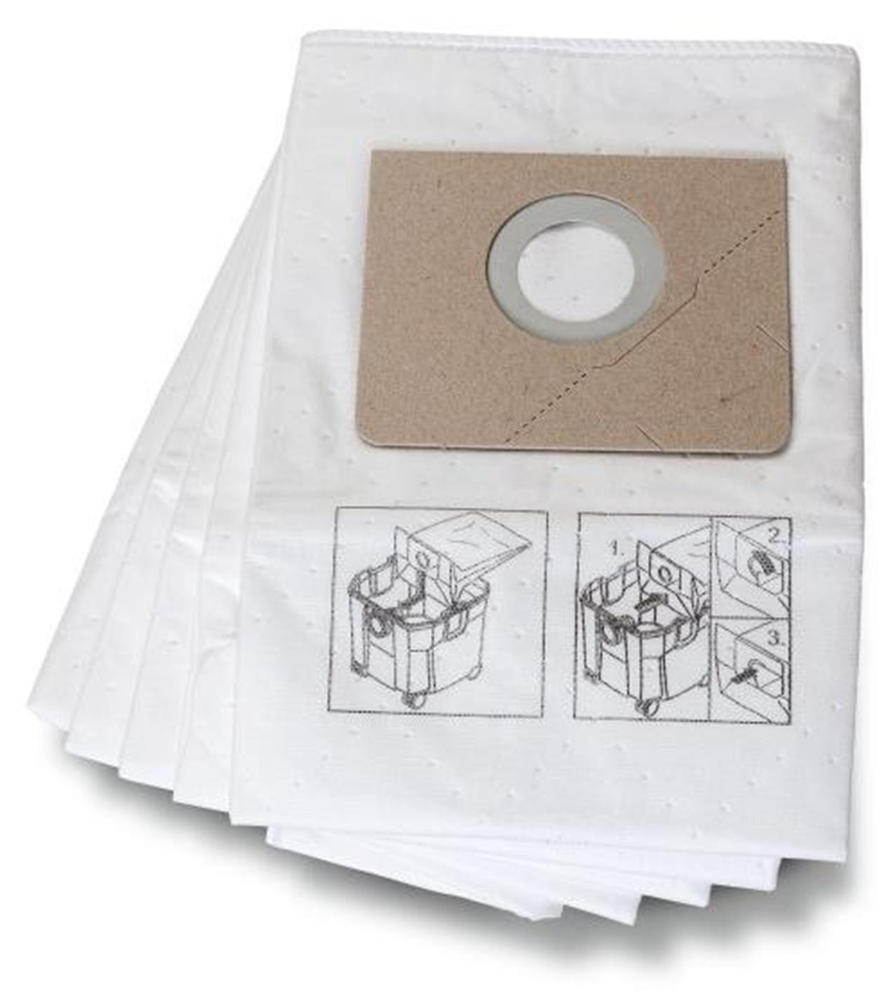 Fein Stofzak voor Trommelstofzuiger Turbo II Set, Beige en Wit