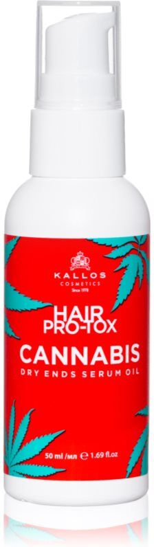Kallos Hair Pro-Tox Cannabis Öl-Serum für trockene Haarspitzen 50 ml