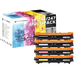 4 Schneider Toner | 35% höhere Reichweite | kompatibel zu Brother TN-243 TN-247