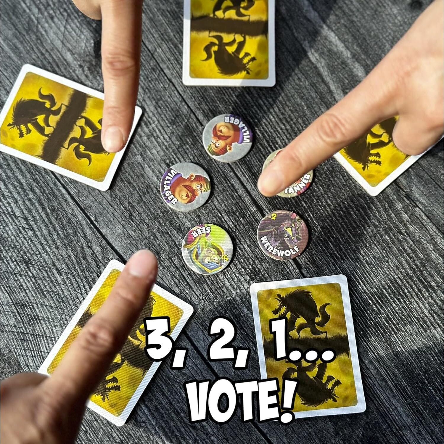 One Night Ultimate Werewolf - Fast-Paced Hidden-Role Party Game for 3-10 Players, Ages 10+, by Bezier Games