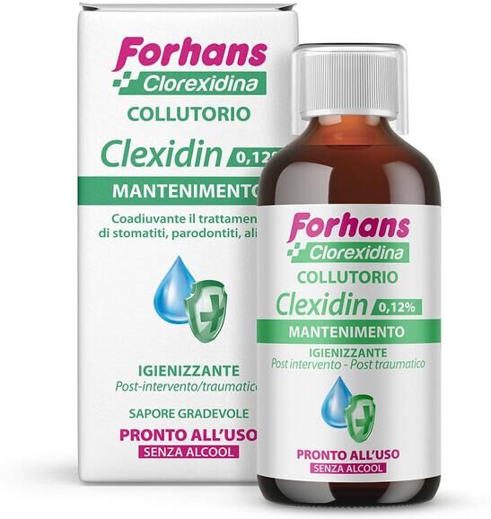 Forhans Clexidin 0,12% Collutorio Senza Alcol 200 ml