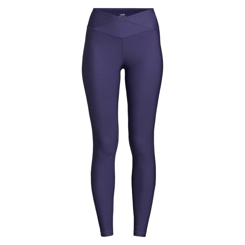 Legginsy damskie z wysokÄ... taliÄ... Casall Overlap High Waist Tights fioletowy (42) (969950)