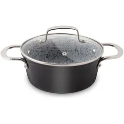 Lamart Granit LT1253 – Aluminum pot 2.2 l, Pfanne + Kochtopf, Grau