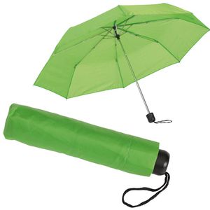 Böttcher-AG Regenschirm hellgrün, manuell, Ø 96 cm, 23,5 cm, Taschenschirm