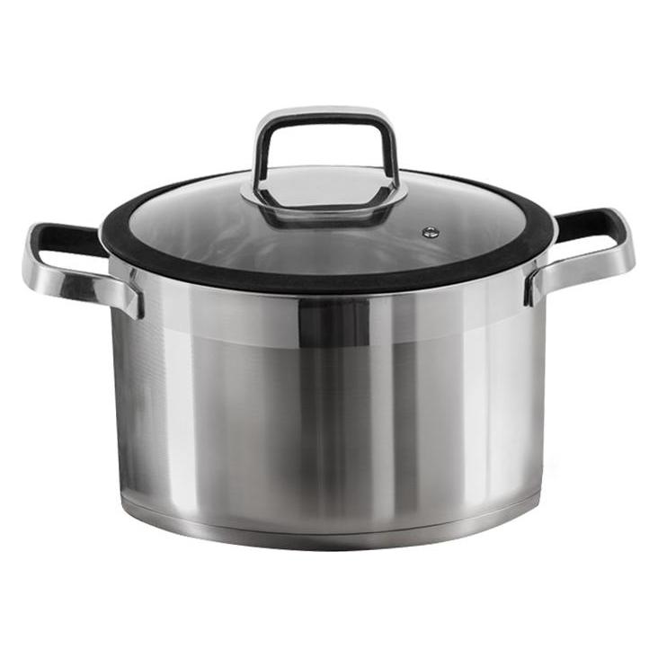 Domoletti CASSEROLE WITH LID 18X11.5 3L (Kochtopf, Edelstahl, 18 x 14.50 cm) (25376881)