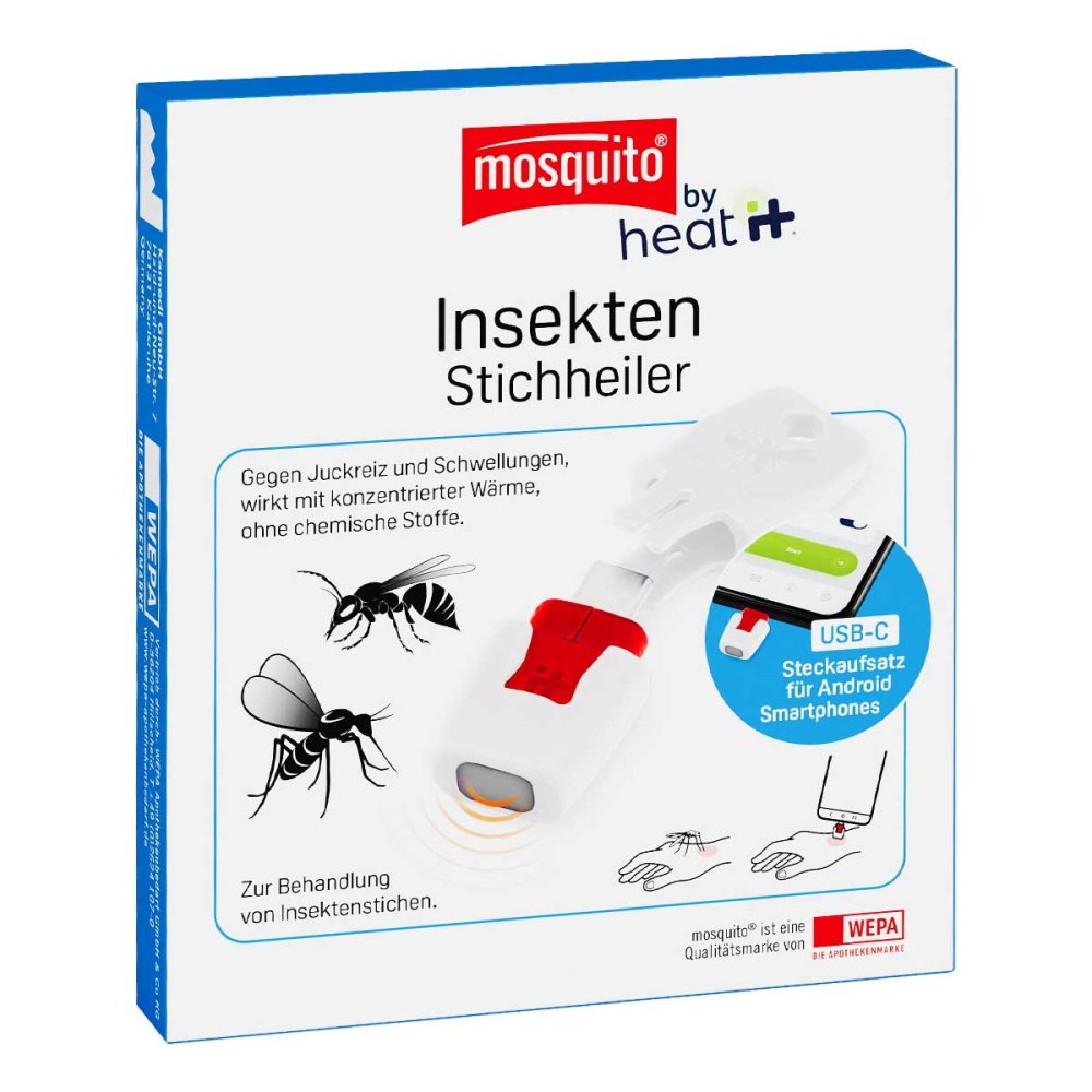 WEPA Apothekenbedarf GmbH & Co KG mosquito by heat it Insekten-Stichheiler mit USB C Anschluss 19166890