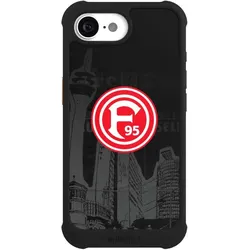 Nivocase Hülle für Apple iPhone 17e Stossfeste Handyhülle NIVOmax Case Schwarz Fortuna Düsseldorf Logo (Apple iPhone 17e), Smartphone Hülle, Schwarz