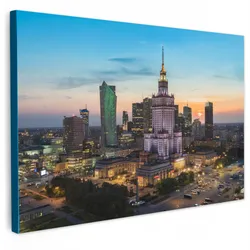 LEINWANDBILD Polen - Sonne - Warschau Groß 140x90 cm