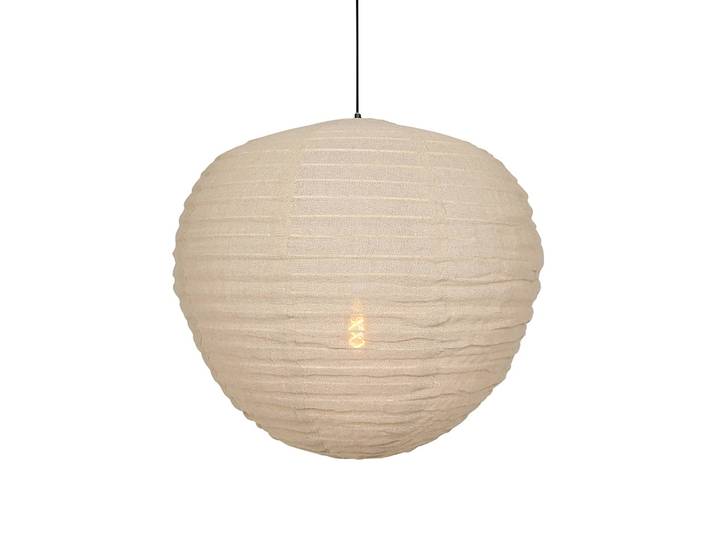 Suspension Bangalore II Ø 70cm Beige/Beige Tissu mélangé E27