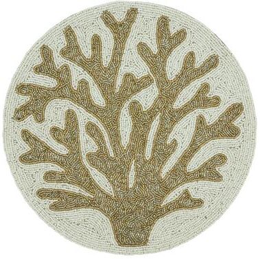Saro Lifestyle "Coral Reef Design Table Placemats (Set of 4) - 15"""