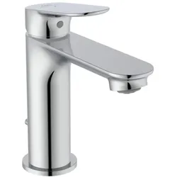 Ideal Standard Ceralife O Waschtischarmatur BE007AA Ausladung 110mm, Blue Start, Metall-Ablaufgarnitur, chrom