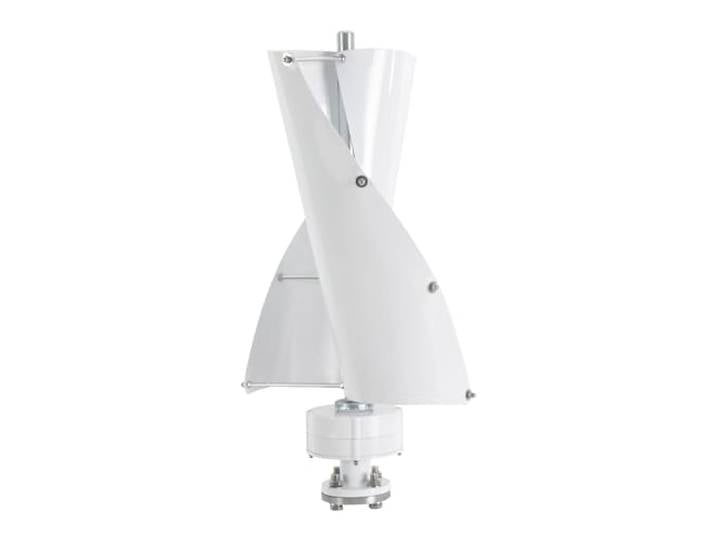 500W DC Windturbine Generator Kit Vertikale Achse mit Controller Stromerzeugung Maximaler Geschwindigkeitsschutz (24V, Weiß)