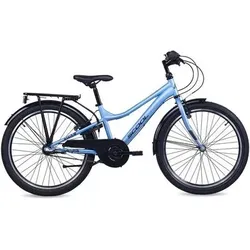 SCOOL 24 Zoll Kinderfahrrad S'COOL troX 24-N3, Größe 130–145 cm in Blau Blau