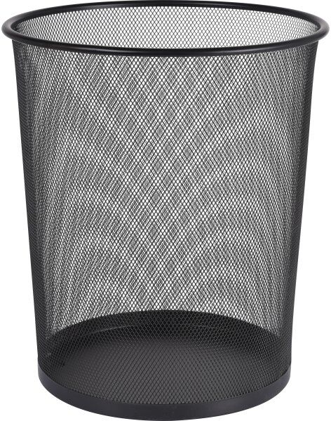 Office Mesh Papirkurv   18 Liter   Sort