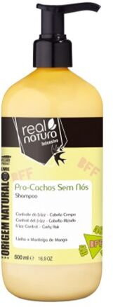 Real Natura Pro-Cachos Sem Nós Shampoo Sem Sal 500ml