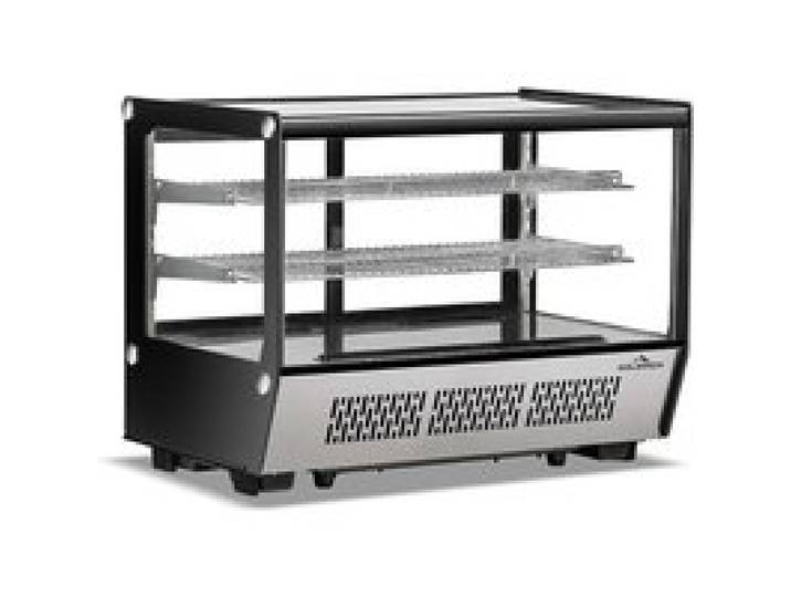 Vitrine réfrigérée positive de comptoir noire 160 Litres PREMIUM - GOLDINOX