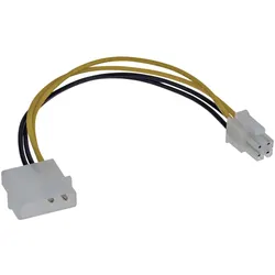 InLine Stromadapter intern, 4pol Netzteil zu 4pol Mainboard, 0,20m