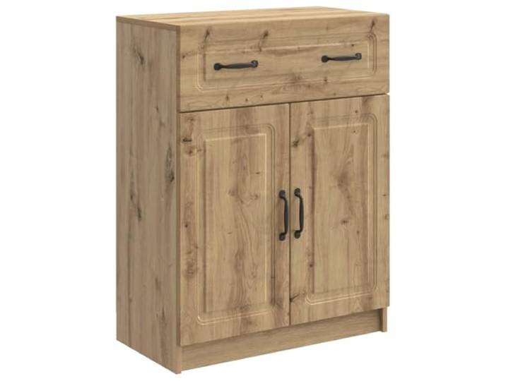 GFMGUEMV Sideboard Artisan-Eiche 66 x 34,5 x 87 cm Holzwerkstoff mit Türen Artisan-Eiche, Holzwerkstoff, 66 x 34,5 x 87 cm, Pendeltüren, Metallgriffe, Regale, Wohnzimmer
