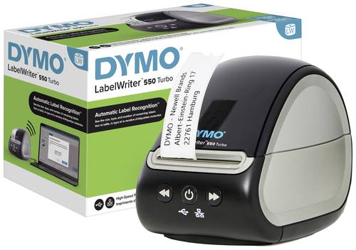 DYMO Labelwriter 550 Turbo Etikettendrucker Thermodirekt 300 x 300 dpi Etikettenbreite (max.): 61mm USB