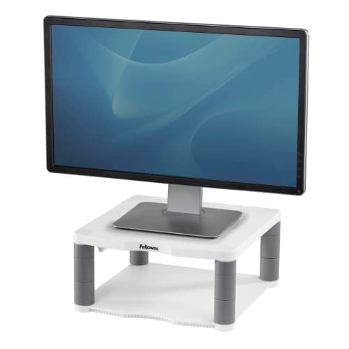 Fellowes Premium Plus verstelbare monitorstandaard, wit