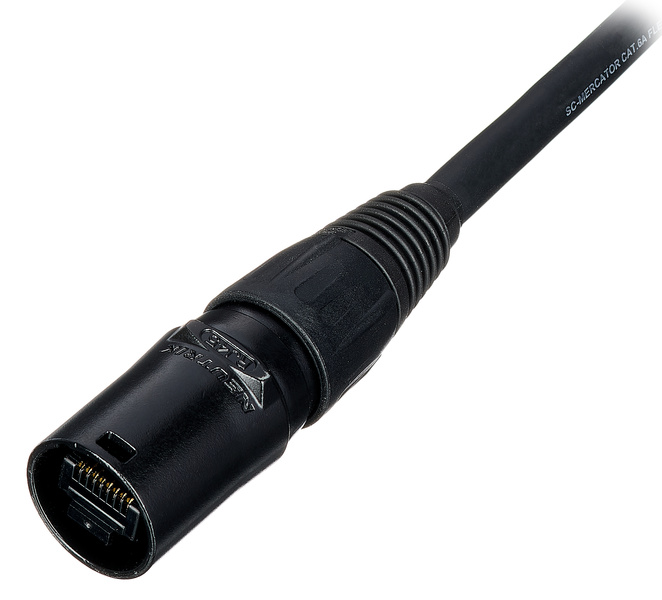 Hicon CAT6A Armored Cable 10G 30m nero